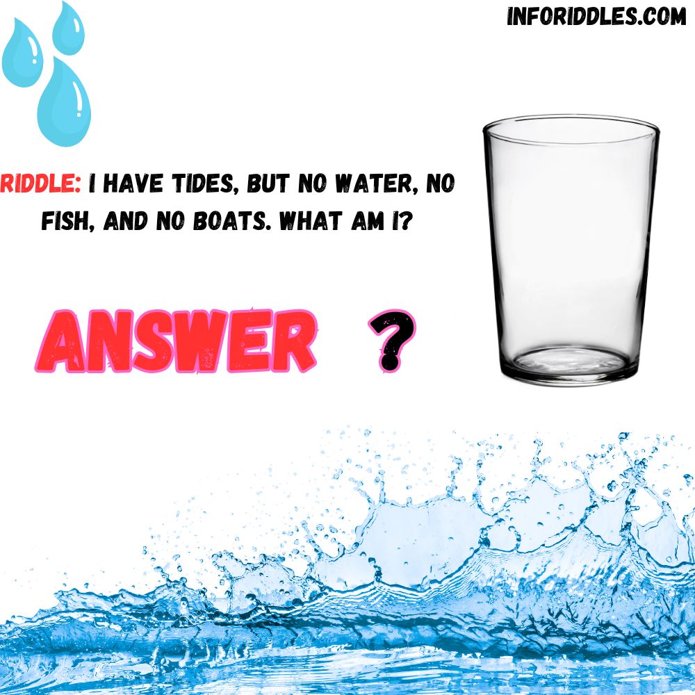 I have tides, but no water, no fish, and no boats. What am I?