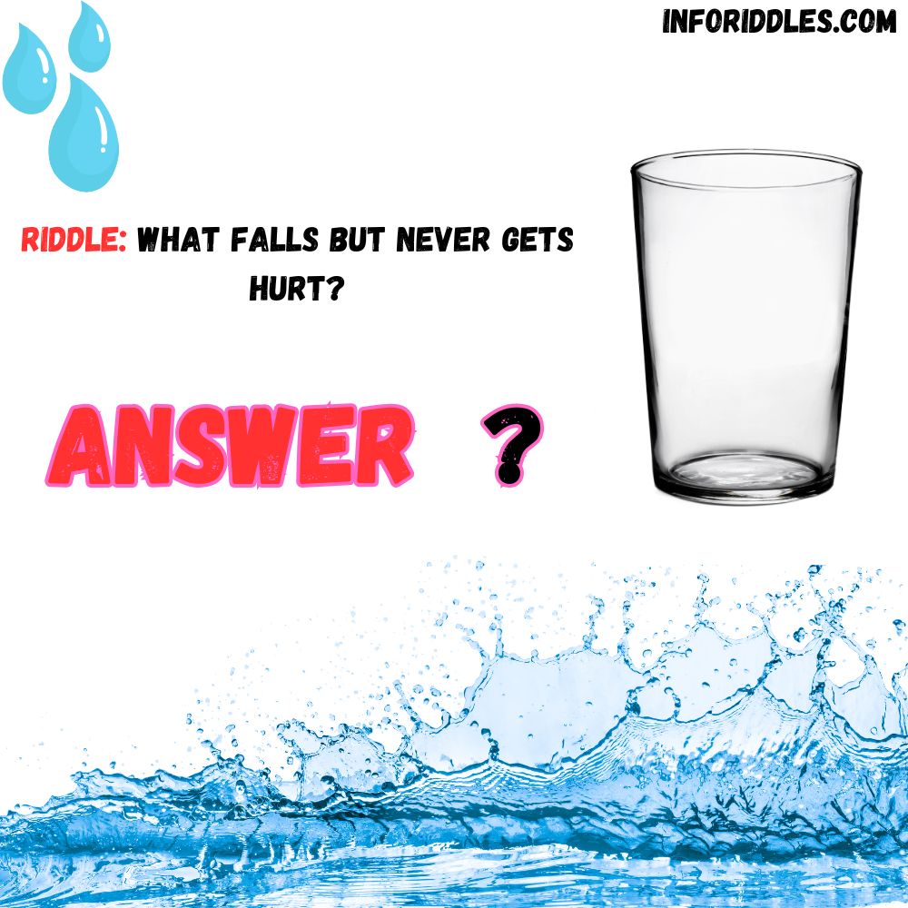 Riddle: What falls but never gets hurt?