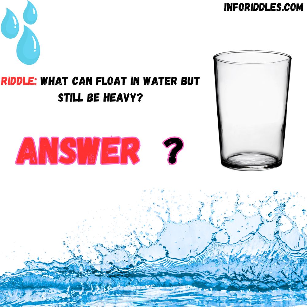 What can float in water but still be heavy?