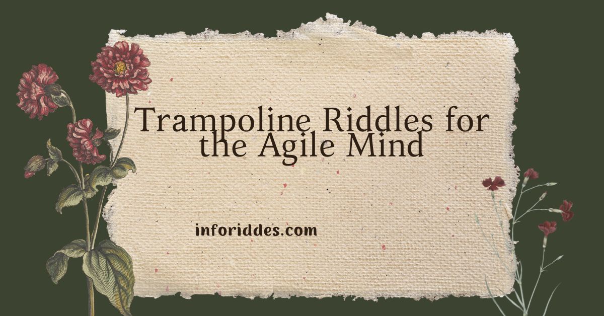 Trampoline Riddles for the Agile Mind